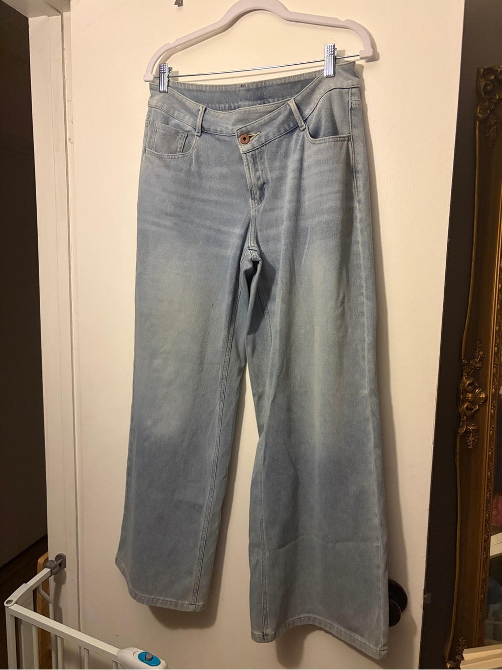 HALARA Light Blue Wide-Leg Jeans